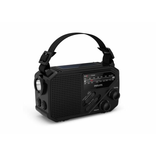 Philips TAR1609 Noodradio met Analoge FM/AM-tuner en Zaklamp