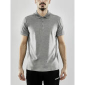 Core blend polo shirt men grey melange 4xl