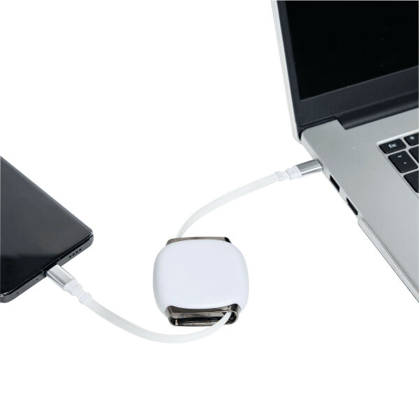 SOLARA 60W Cable - SOLARA 60W Cable, Oprolbare laad- en datakabel wit SOLARA 60W Cable - SOLARA 60W Cable, Oprolbare laad- en datakabel wit