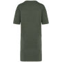 Ecologische verwassen T-shirtjurk Washed Organic Khaki XS