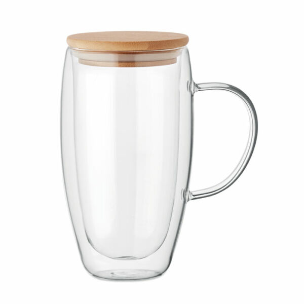 EXISTING NAME - Dubbelwandige glazen mok 450ml