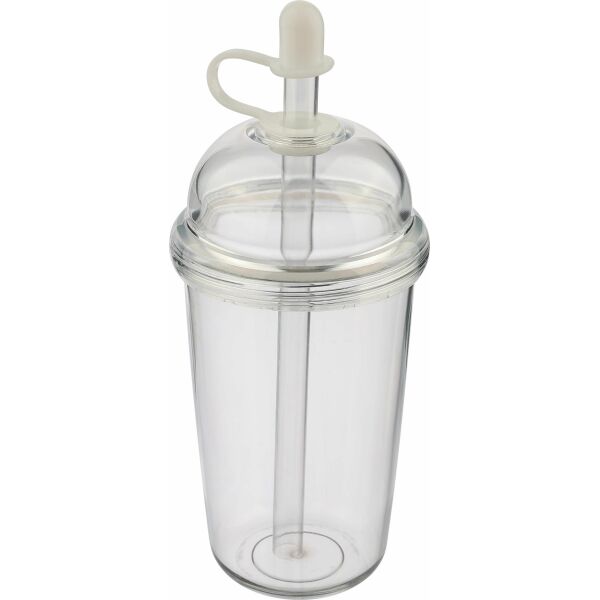 rPet Drinkbeker met rietje Glow 500 ml roze rPet Drinkbeker met rietje Glow 500 ml roze