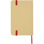 Reed A6 recycled hard cover notebook with plain pages - Red
