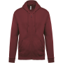 Sweatvest met capuchon Wine S