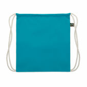 OSOLE DRAW COLOUR - Fairtrade trekkoordtas 180g - Turquoise