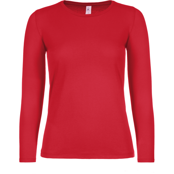 #E150 Ladies' T-shirt long sleeves Red XXL #E150 Ladies' T-shirt long sleeves Red XXL