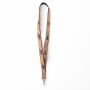 Zeefdruk lanyard van kurk en polyester Zeefdruk lanyard van kurk en polyester
