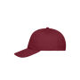 5 Panel Cap Organic Cotton burgundy one size