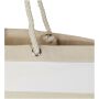 Florida 270 g/m² GRS gerecyclede strandtas 18L - Natuur/Wit Florida 270 g/m² GRS gerecyclede strandtas 18L - Natuur/Wit