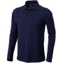 Oakville herenpolo met lange mouwen - Navy - XS