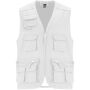 Venera 200 g/m2 werkvest met V-hals en meerdere zakken - Wit - 3XL