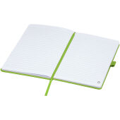 Honua A5 notitieboek van gerecycled papier met gerecyclede PET cover - Limegroen