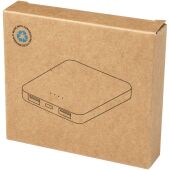 Asama type-C powerbank van 5000 mAh van gerecycled plastic - Wit