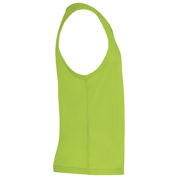 Licht trainingshesje van mesh kids Fluorescent Green 6/10 jaar Licht trainingshesje van mesh kids Fluorescent Green 6/10 jaar