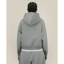 Fronter - Oversized rits hoodie in een gerecycled katoen blend - Misty Grey (XS)