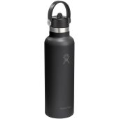Hydro Flask Standard Mouth 621 ml geïsoleerde roestvrijstalen waterfles - Zwart