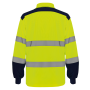 Tweekleurige Hi-Vis polo met lange mouwen Hi Vis Yellow / Navy XXL