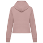 Ecologische sweatvest met capuchon French Terry Petal Rose XS