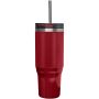 Melbourne 1200 ml RCS-gecertificeerde geïsoleerde beker met rietje - Rood