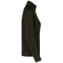 Heather damesvest met rits Dark Khaki Melange 3XL
