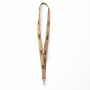Zeefdruk lanyard van kurk en polyester Zeefdruk lanyard van kurk en polyester