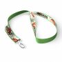 Polyester keycord met gesublimeerde satijnen overlay
