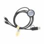 Charging Cable RCS Recycled ABS-TPE oplaadkabel - zwart