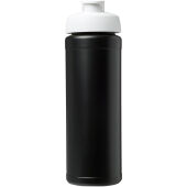 Baseline® Plus grip 750 ml sportfles met flipcapdeksel - Zwart/Wit