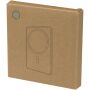 Avis 5000 mAh RCS powerbank van gerecycled aluminium met magneetsluiting - Donkermetaal