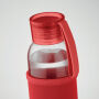 EBOR - Gerecyclede glazen fles 500 ml - Rood