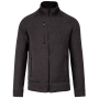 Heather herenvest met rits Dark Grey Melange 4XL