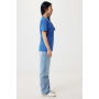IQONIQ Yala dames lichtgewicht gerecycled katoen t-shirt, royal blue (L)
