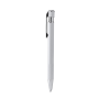 BLOMY balpen van gerecycled aluminium met matte finish - wit