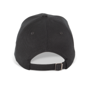 Biologisch katoenen pet met 6 panelen - K-up Gold Label Black One Size Biologisch katoenen pet met 6 panelen - K-up Gold Label Black One Size