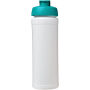 Baseline® Plus grip 750 ml sportfles met flipcapdeksel - Wit/Aqua