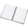 Desk-Mate® A5 ongedateerde agenda met harde kaft - Wit/Zwart
