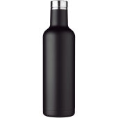 Pinto 750 ml koper vacuüm geïsoleerde drinkfles - Zwart