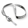 Polyester sublimatie lanyard met badge reel met metalen krimp Polyester sublimatie lanyard met badge reel met metalen krimp