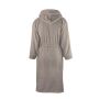 Bathrobe Hooded Taupe, S/M, 420 gr/m²