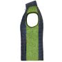 Ladies' Knitted Hybrid Vest kiwi melange/anthracite melange XS
