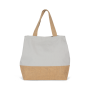 Shopper van jute- & katoencanvas Snow Grey / Natural One Size