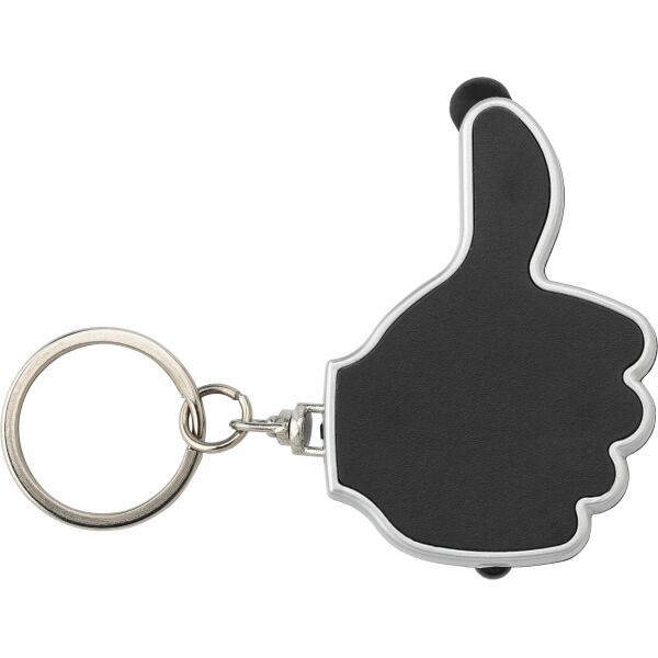 Sleutelhanger thumbs up met lampje en stylus