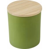 Glazen kaars Lucas | Plantaardig was | 200 g - zwart