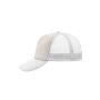 5 Panel Polyester Mesh Cap light grey/white one size