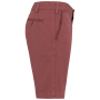 Herenbermuda met verwassen look Washed Marsala 54 FR