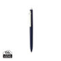 Vibe GRS certified R-ABS pen met ultra vloeiende inkt, donkerblauw, wit