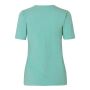 Stretch T-shirt | comfort | dames - Stoffige aqua, 3XL