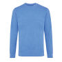 Iqoniq Denali gerecycled katoen sweater ongeverfd, heather blue (XXXL)