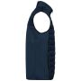Herenbodywarmer in twee stoffen mid navy / midnight navy heather 3XL