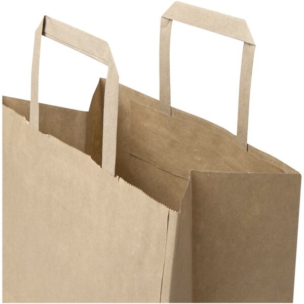 Kraft papieren tas 80 g/m² met platte handvatten – 25 x 15 x 32 cm - Kraftbruin Kraft papieren tas 80 g/m² met platte handvatten – 25 x 15 x 32 cm - Kraftbruin